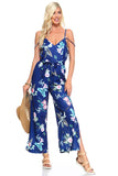 Women's Floral Tie Tank Jumpsuit