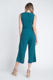 Women's Sleeveless Tie Jumpsuit with Slit