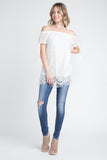 Women's Off shoulder Lace Top